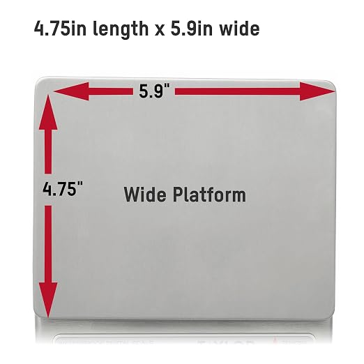 Taylor TE10CSW 10-Pound Water Resistant Digital Portion Control Scale, Multi-Functional Food Scale for Precise Weight Measuring and Portion Control, Tare Function, NSF, Stainless Steel Platform