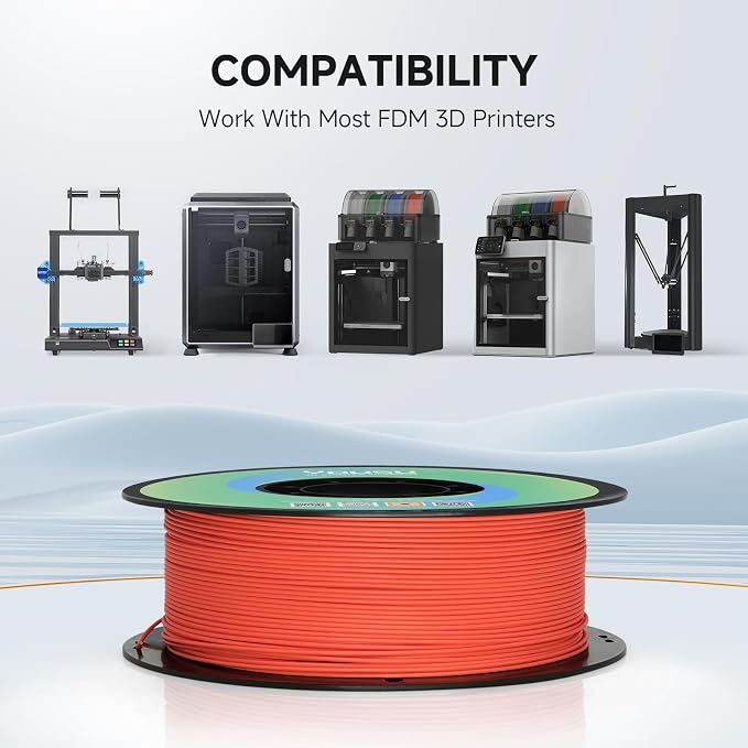 YOUSU Matte PLA Filament Brick 1KG, 1.75mm 3D Printing Filament, A Variety of Colors and Unique Matte Effect, Excellent Print Quality, Easy to Print, Great Layer Bonding, Works with Most FDM Printers