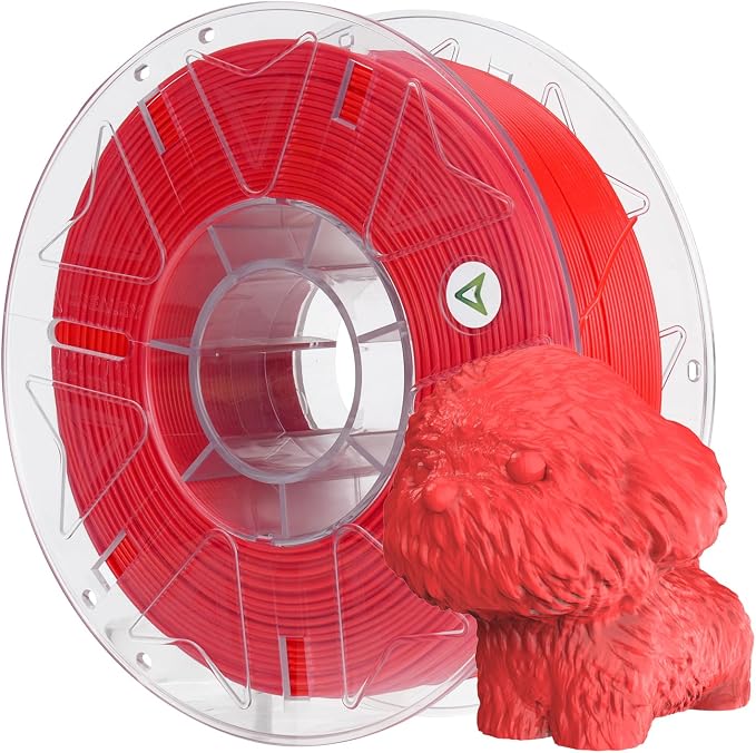 Creality Hyper PLA Filament 1.75mm, RFID 3D Printer Filament for High-Speed Printing up to 600mm/s, ±0.03mm Accuracy, 1KG/Spool (2.2lbs), 3D Printing Filament for Most 3D Printers (Red)
