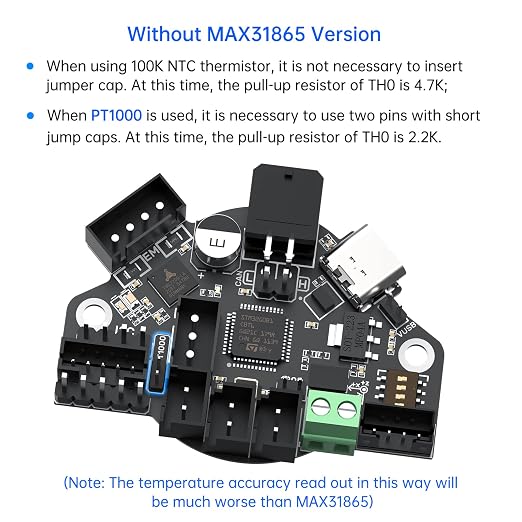 BIQU EBB36 CAN Adapter Board Hot End PCB Board Filament Break Blockage Detection for 36 Stepper Motor Extruder Nozzle Head Tool for Blv Ender 3
