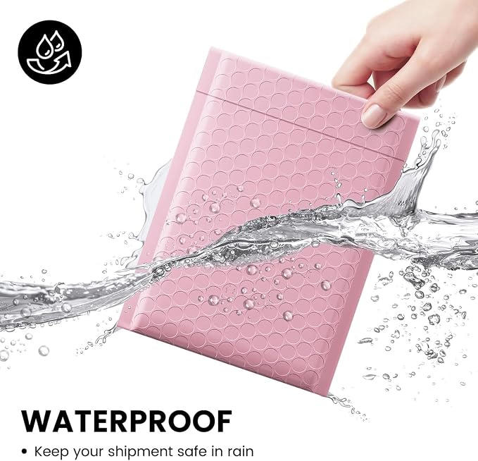 Fuxury Bubble Mailers 6x10" Light Pink Padded Envelopes 1000Pack Strong Adhesion Thick Padded Mailers for Small Business Mailing Small Items,Jewelry,Makeup