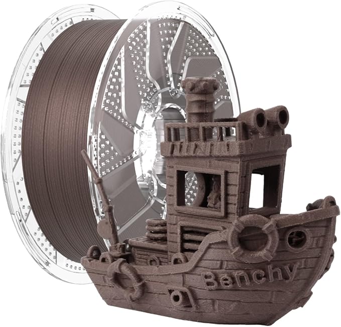 Chitu Systems Conjure Wood PLA Filament 1.75mm 1KG Rose, Real Wood Fibers Filled 3D Printer Filament, Using Reusable Spool Compatible with Bambu Lab Refill Filament, Fits for Most FDM 3D Printers