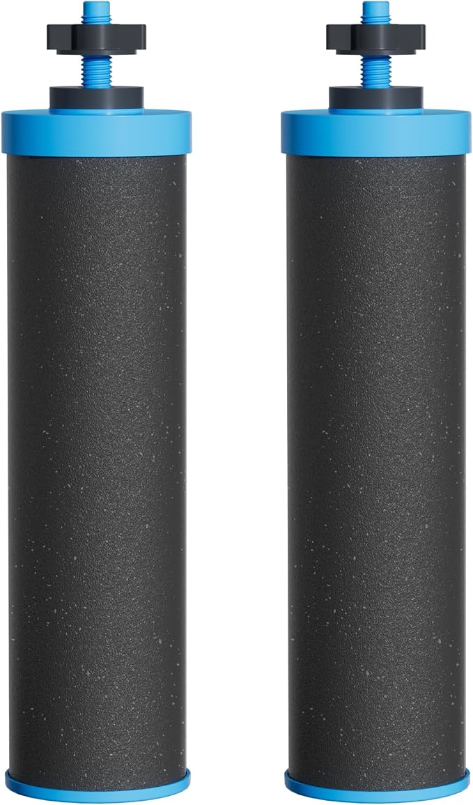 Waterdrop W90D Alkaline Gravity Water Filter, Replacement for Berkey® BB9-2® Black Filters, Purewell®, ProOne® Waterdrop Gravity Water Filter System, Up to PH 9.2, NSF/ANSI 372 Certified, 2 Pack