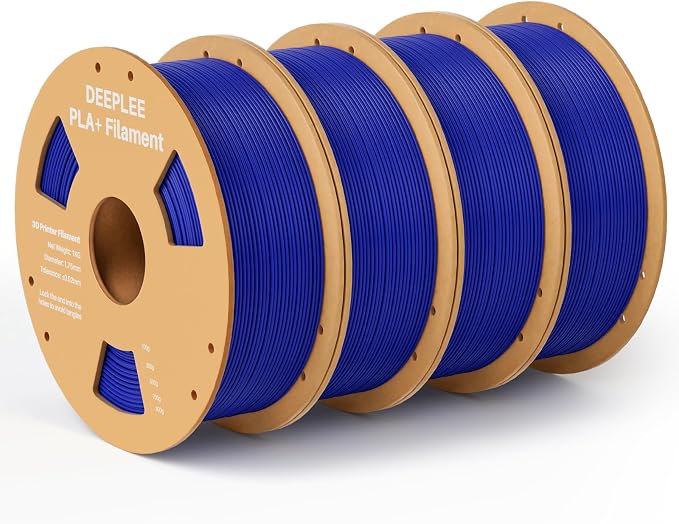 PLA+ 1.75mm 3D Printer Filament, PLA Plus with Dimensional Accuracy +/- 0.02mm, Higher Strength and Toughness, Neatly Wound, No Clogging, Fits for Most FDM 3D Printers, 4KG Dark Blue