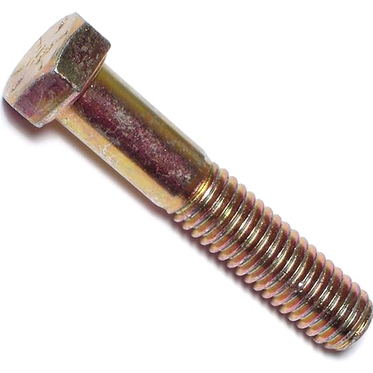Hard-To-Find Fastener Grade 8 Hex Cap Coarse Large Bolts, Bulk Pack, Steel Hex Bolts for Construction, Home Improvement, 3/8-16 x 2, Pack of 50