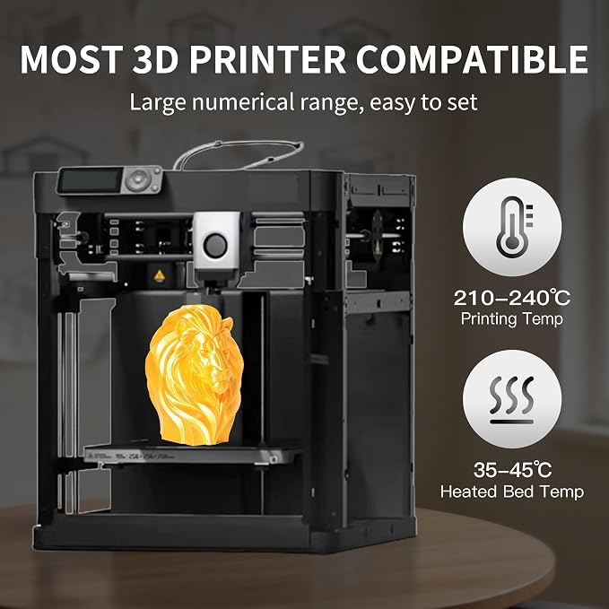 RAMBERY Silk Gold Silver PLA Filament Bundle, Metal-Like Shiny Silk PLA Filament 1.75mm, 3D Printer Filament Dimensional Accuracy +/-0.02mm, 1kg Spool, 4 Packs（Golden,Silver
