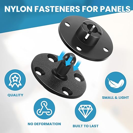 Moxweyeni 50 Pcs Fasteners for Panels Mounting Clips Ship Panel Fasteners on Boats, Rvs, Ship, Wall Panelsand Access Upholstery Clips, Weight Capacity 15lb