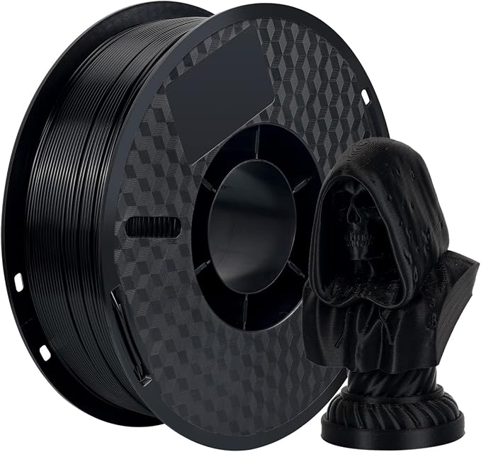 Kingroon ABS 3D Printer Filament 1.75mm - High Strength, Heat Resistant Filament for Functional Prototypes, Mechanical Parts,1kg Spool, Black