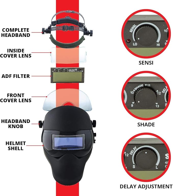 Save Phace I Series Skeletor Adjustable Auto Darkening Welding Helmet (3012466)