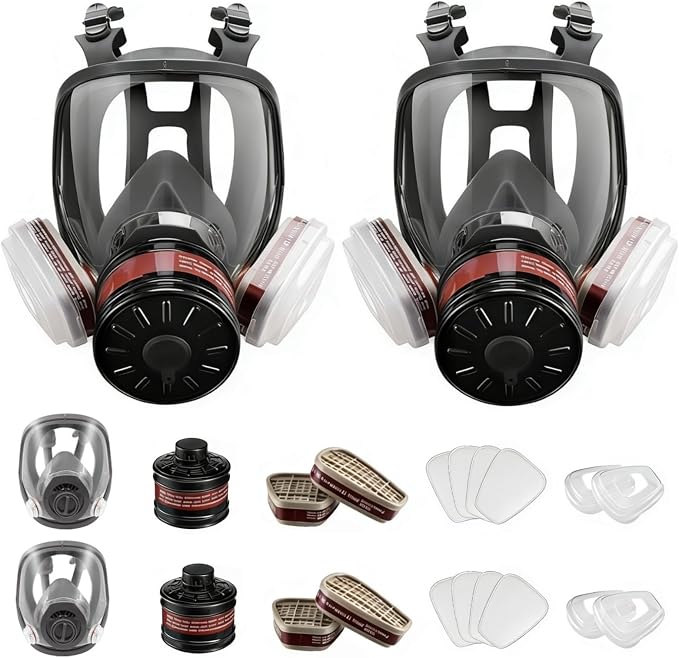 Gas Mask for Chemical, Full Face Respirator for Spray Paint