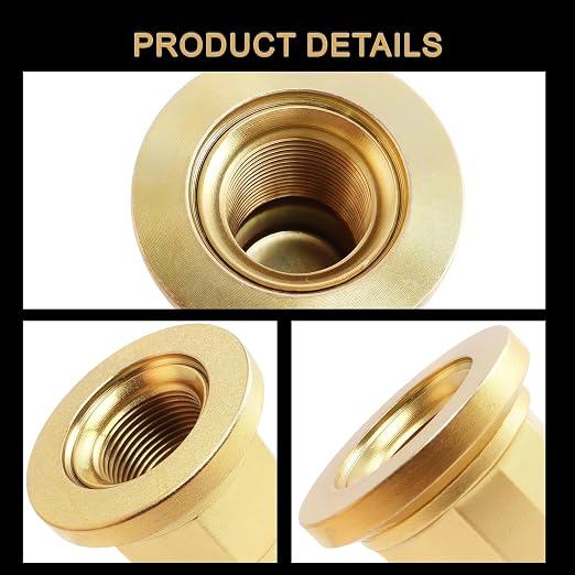 10PCS M22x1.5 Truck Wheel Nut with Dustproof, Hex:33mm, 52 mm Length, Fit for Heavy Duty Truck, Aluminum or Steel Wheels Installed on Semi Trucks