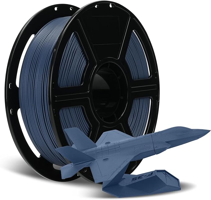 FLASHFORGE Carbon Fiber PLA Filament 1.75mm Sailor Blue, Reinforced 3D Printer Filament 1kg, Lightweight & High-Strength PLA-CF Filament, Strong & Easy to Print