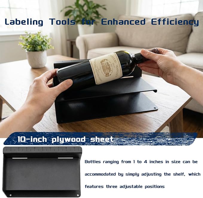 Label Positioning Shelf Candle Label Application Tool for Jars & Bottles Precision Label Positioning System for Manual Labeling Consistent Alignment for Candles, Cosmetics, and Glassware