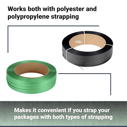 PET Strapping Tensioner Tool P-330 (with Cutter) for 5/8" Width PET & Polypropylene (PP) Strapping - Strong Strapping Tool - Durable PET Banding Tool - Manual Regular Duty Strapping by IDL Packaging