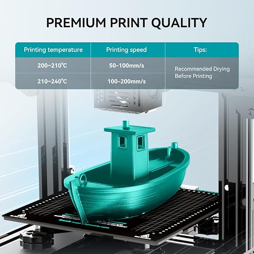 250g PLA Filament 1.75mm Bundle, SUNLU 3D Printer Filament Neatly Wound, Individually Vacuum Packed, 250g Spool, 8 Rolls, White+Red+Orange+Yellow+Green+Blue+Cyan+Purple