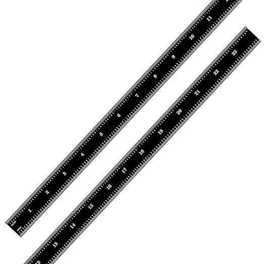 PEC Tools 24 Inch Flexible Metal Rule, Designed for High-Accuracy Industrial Environments, Made in USA
