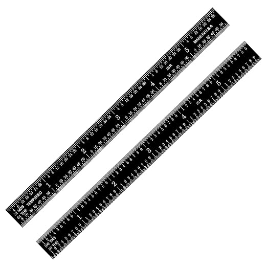 PEC Tools 6" Flexible Machinist Rule, Designed for High-Accuracy Industrial Environments, Made in USA