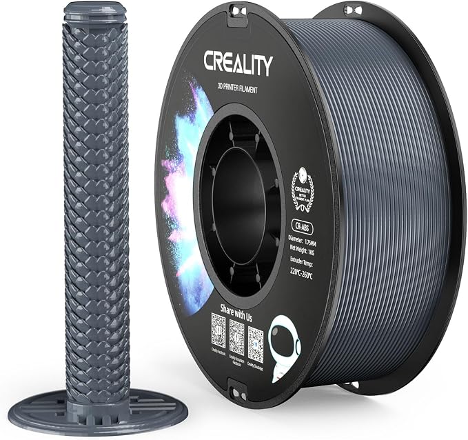 Creality ABS Filament 1.75mm, 3D Printer Filament, No-Tangling, Strong Bonding and Overhang Performance Dimensional Accuracy +/-0.02mm, 2.2lbs/Spool