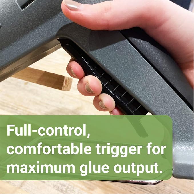 AdTech Industrial Strength Full Size High-Output Hot Melt Glue Gun & Remodeling, Grey, 200 watts - 189 & Hot Glue Sticks 10 Inch Full-Size, Clear, 85 Sticks
