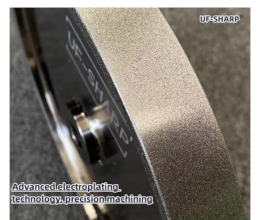 CBN Grinding Wheel 6 inch 1/2 Arbor 180 Grit, 6" Dia X 1" Wide for Sharpening Woodturning Tools、High Speed Steel Tools（180 Grit）