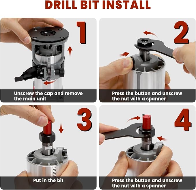 Wood Router with Milwaukee M18 Battery,Router Too for 800W 30000 RPM，5 Variable Speeds Fixed Base Cordless Router,15PCS 1/4" Router Bits【Battery Not Included】
