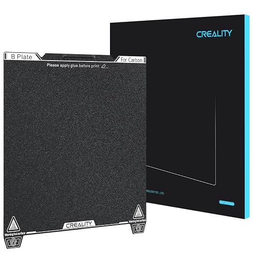 Creality Official K1C Build Plate, 235x235mm Textured Surface PEI Sheet Magnetic Flexible Spring Steel Bed Plate for 3D Printer K1 SE/K1/Ender 3/3 V2/3 V3/3 V3 KE/3 V3 SE (Without Magnetic Base)