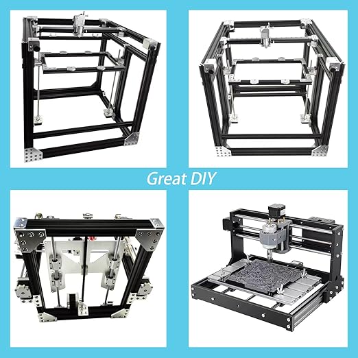 IXGNIJ 4080 T Slot Aluminum Extrusion for 3D Printer Parts and CNC DIY Black 400mmX2