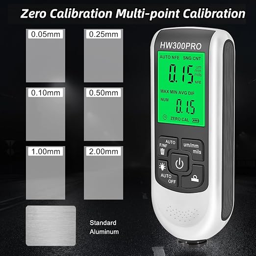 Digital Coating Thickness Gauge Paint Thickness Gauge Automotive Ultra high Precision Probe Car Paint Checker Paint Mil Thickness Meter (Thickness & Feeler Gauges)