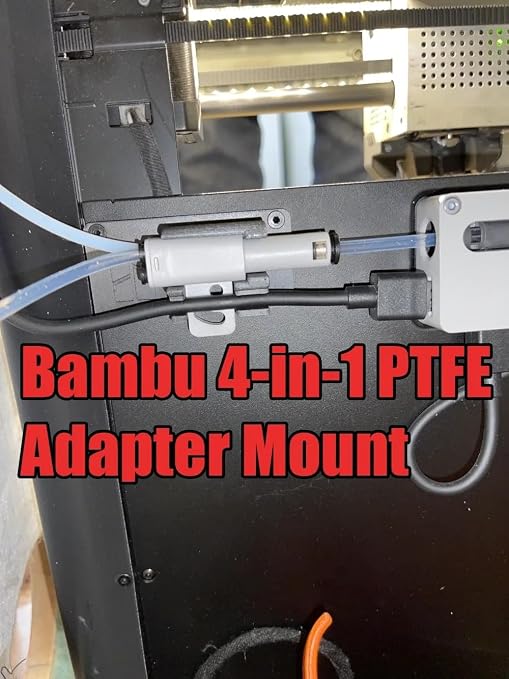 4-in-1 Filament Buffer Hub Kit for Bambu Lab 3D Printers – Replace AMS Hub, Multi-Color Printing Expansion, Includes AMS Buffer and PTFE Adapter, Supports 4-Input 1-Output for X1/P1P/P1S
