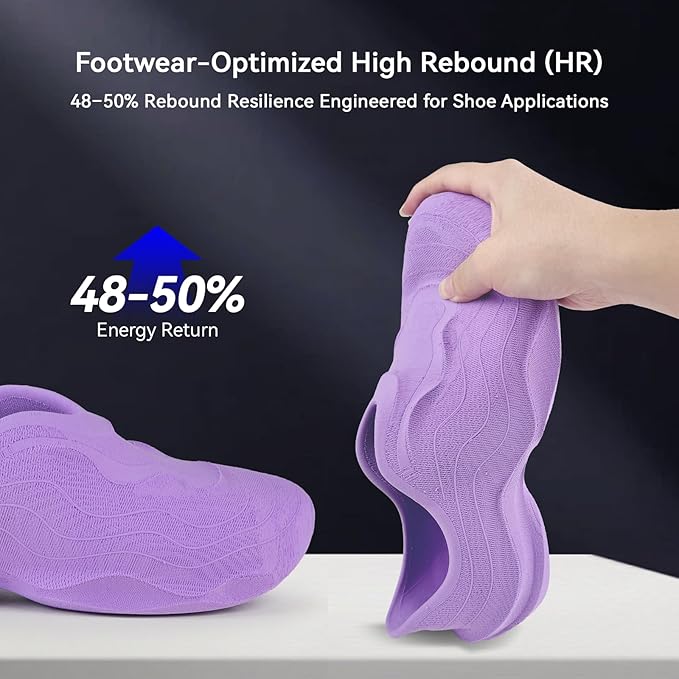 Siraya Tech Roamr TPU Air HR 80A Lilac Filament - 64A-80A Variable Hardness, 48-50% High Rebound, Foaming Flexible 3D Printer Filament, Matte Finish for Footwear 800g