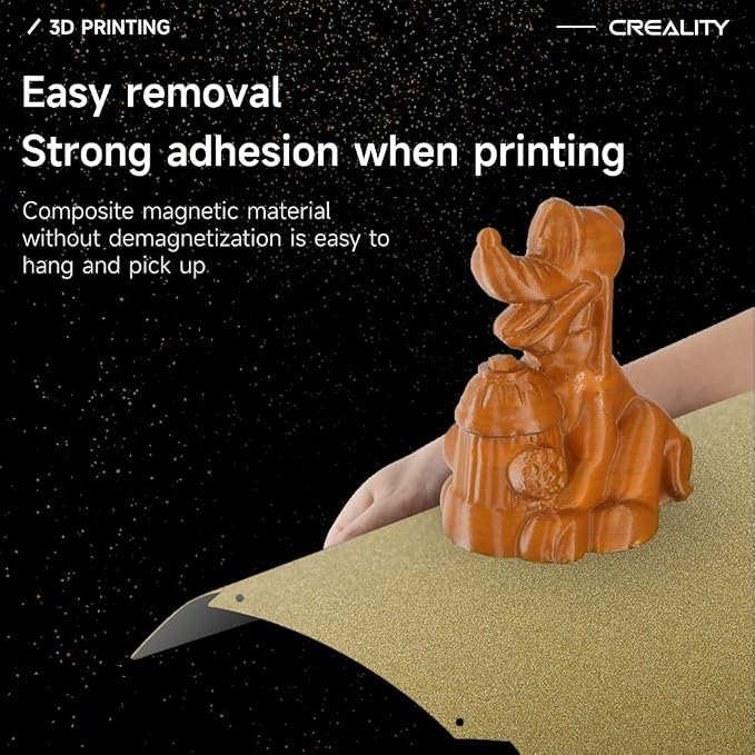 Creality Ender 3 Max Neo Bed Upgrade, PEI Sheet 310 x 320mm Removable Magnetic Flexible Texture Surface Heated Bed Plate Build Surface for CR-10S PRO/CR-10 V2/ CR-10 V3/ CR-X/CR-X Pro/Ender-3 Max