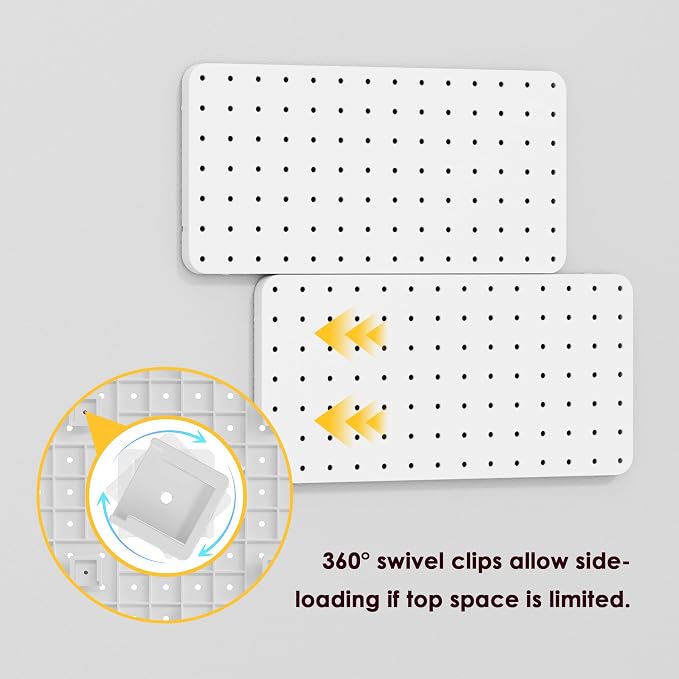 Pegboard Combination Kit - Pegboards and Accessories Modular Hanging for Wall Organizer, Crafts Organization, Ornaments Display, Nursery Storage, Peg Board (2)