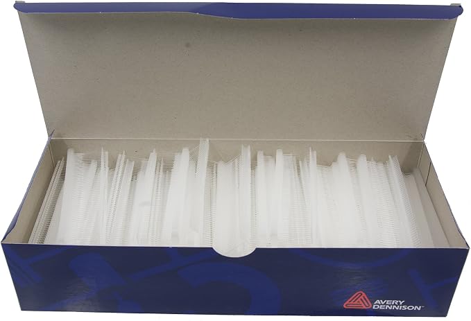 ¾ Standard Plastic Tag Fasteners (08960-0) – for Industrial & Retail Tagging – .75 Inch Natural Color Polypropylene Fasteners – Works with All Swiftach & Other Brands of Tag Attaching Tools