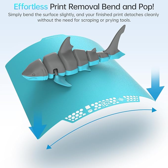 BIQU CryoGrip Pro Glacier 257x257mm Panda Build Plate for Bambu-Lab P1S/P1P/P2S/X1C/X1E/X2D/A1 3D Printer Double Sided Upgrade Build Plate Removable Surface Platform