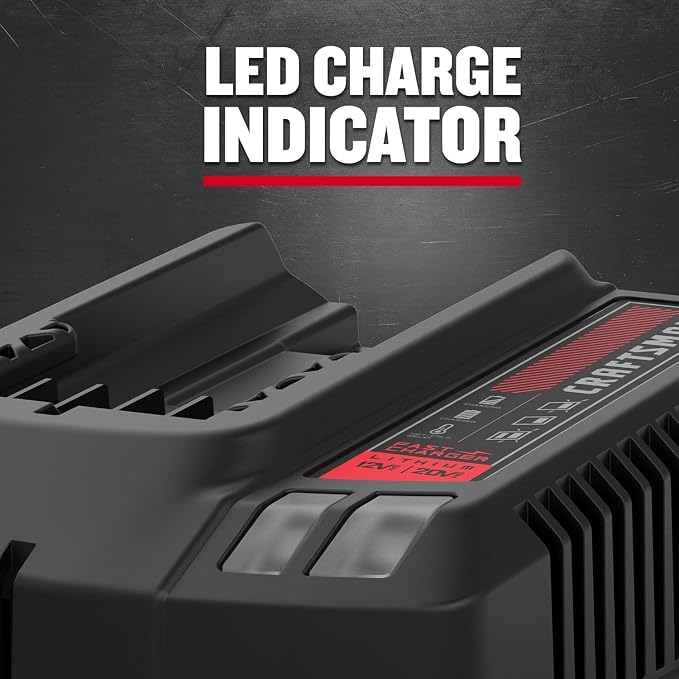 CRAFTSMAN 20V Power Tool Battery 2-Pack, Lithium-ion with Charger (CMCB204-2CK)