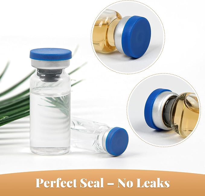 13mm Vial Crimper and 100 Pcs 3ml Clear Flip Top Glass Vials Set, Lab Bottle Sealing Tool, Vial Crimping Tool and 10ml Glass Vials