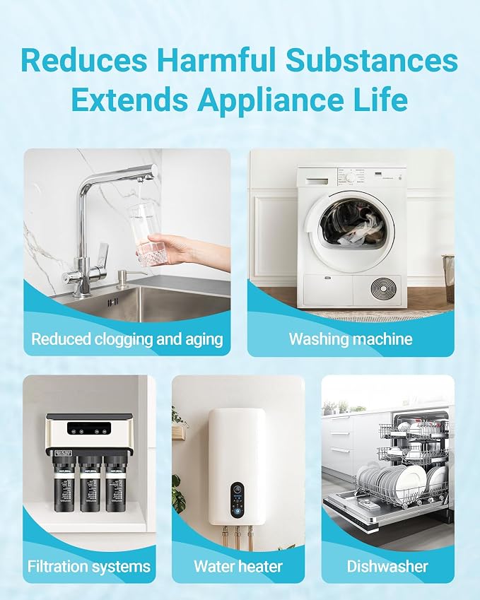 AQUA CREST WF10PG Whole House Water Filter, Compatible with WHF21-PG, GE® FXHTC, GXWH40L, 3M® Aqua-Pure AP810, Culligan® RFC-BBSA, Any 10" x 4.5" System, Reduces Sediment, Chlorine, Taste, Odor