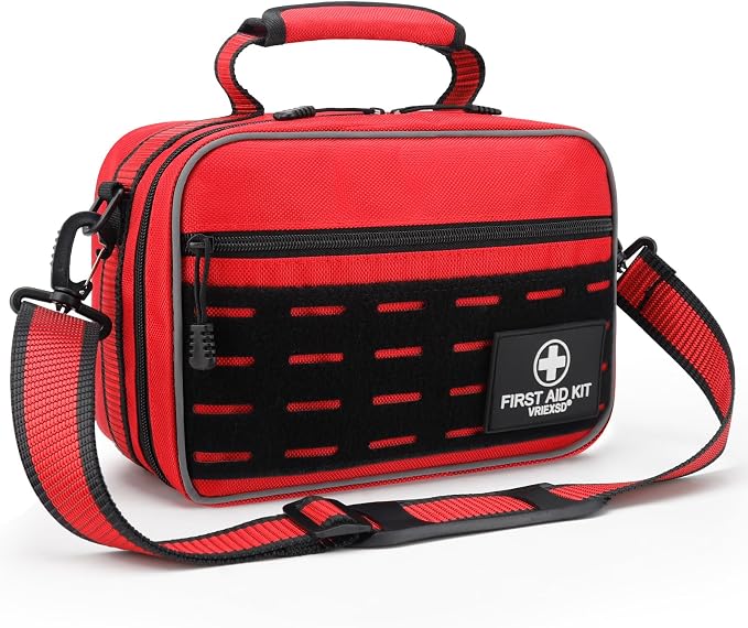 VRIEXSD Premium 450 Piece Large First Aid Kit for Home, Travel, Camping, Car, Hiking & Outdoor Emergencies - Emergency Medical Kits, Home & Businesses Medical Supplies