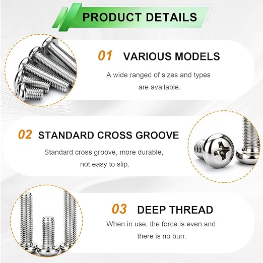 1680pcs Nails and Screws Assortment Kit,3/4"-2" Hardware Nails,M3/M4/M5/M6 Machine Screws,#6#8 High Hardness Wood Screws,Assorted Screws, Common Nails with Handheld Box