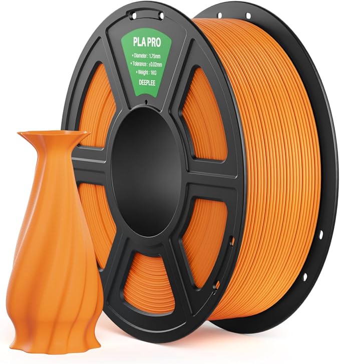 PLA PRO Filament 1.75mm, 3D Printer Filament, Orange 1kg