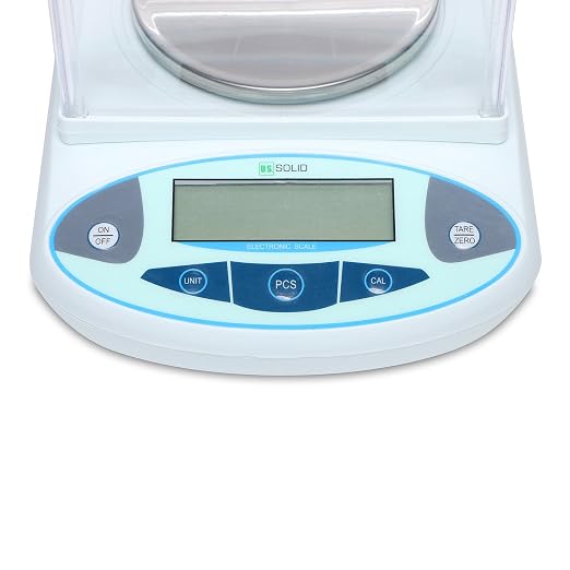 U.S. Solid Digital Precision Analytical Balance 300g x 0.01g, High Precision Electronic Scale for Laboratory, Jewelry, Industrial Use