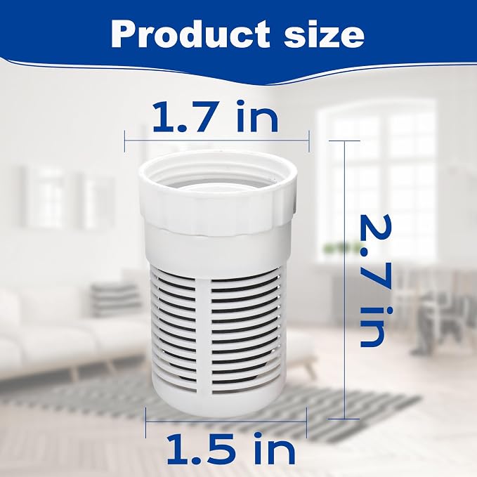 Water Filter, Replacement Compatible with Seychelle Water Filter Pitcher 32 oz/Dual-Filter 64 oz pH Enhancing Filtration, 4 Count