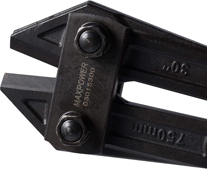 MAXPOWER 30 Inch Heavy Duty Bolt Cutter | Drop-Forged Chromoly Steel Blades for Maximum Cutting Force | Soft Rubber Grip Handles for Secure & Comfortable Use | Cuts Padlocks, Chains, Bolts, Wire Mesh