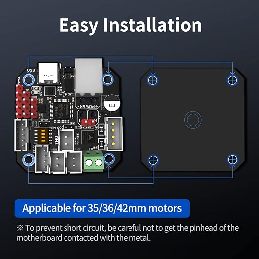 BIGTREETECH EBB42 CAN Bus with MAX31865 Adapter Board Hot End PCB Board Filament Break Blockage Detection for 42 Stepper Motor Extruder Nozzle Head Tool for Blv Ender 3 for Klipper Support PT1000