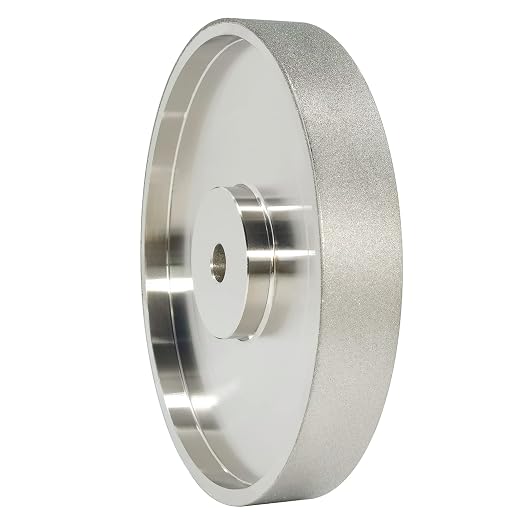 6" CBN Grinding Wheel, 1" Wide x 1/2" Arbor, Grit 320, for Sharpening High Speed Steel Tools, Diamond Grinding Wheel