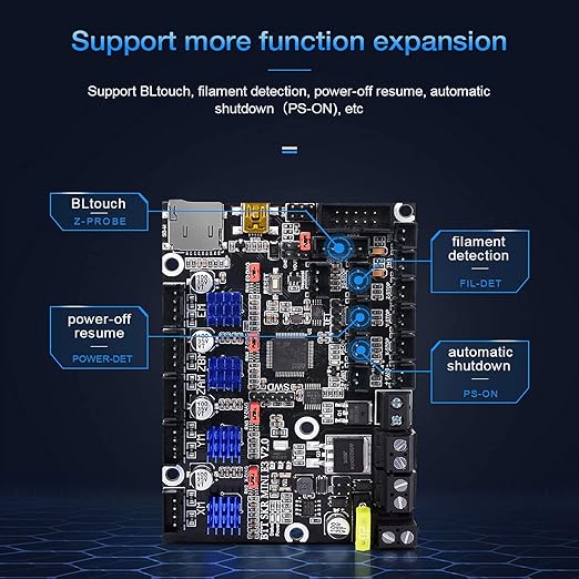 BIGTREETECH Upgrade Ender 3 Motherboard Silent Control Board SKR Mini E3 V2.0 32Bit with TMC2209 UART Stepper Driver 3D Printer Parts for Creality Ender3