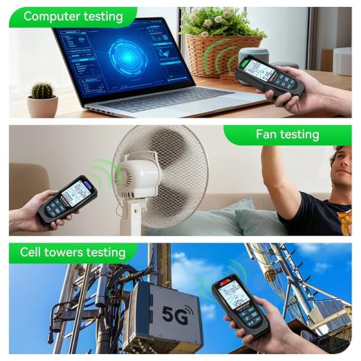 3 in 1 EMF Detector, Rechargeable EMF Meter | Up to 10GHz, Multi-Sensor for Power Lines, WiFi/Cell Phones, Smart Meters,Automatic Alarm