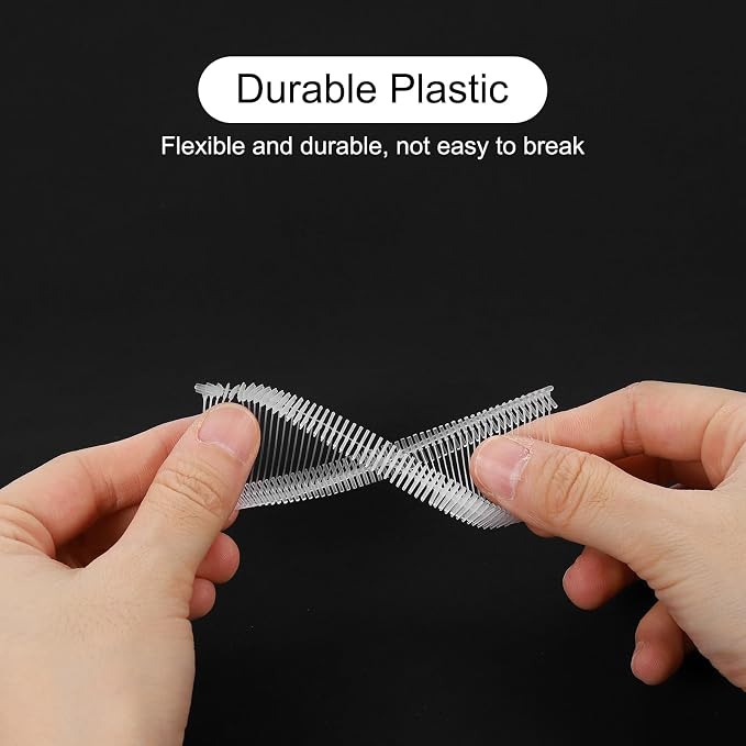 uxcell 5000pcs Standard Tagging Gun Fasteners 50mm Tagging Barbs Pins PP Plastic Tag for Price Tagging Gun, Clothing Tags Gun Attachments for Clothes Bag Fabric, White