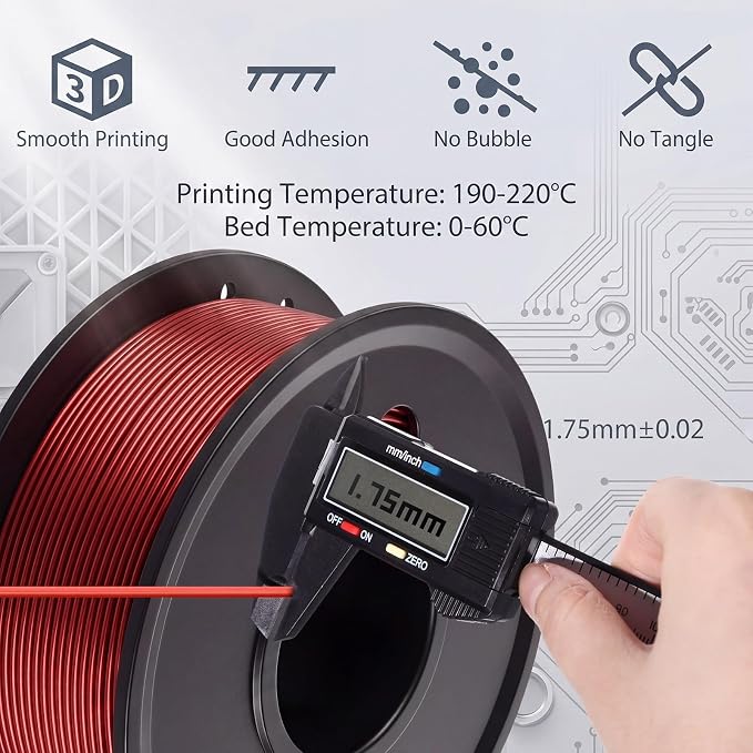 Pangda 3D Printer Filament Bundle 1.75mm Multicolor Matte or Silk PLA Filament 3D Printing Material for Halloween Thanksgiving Day Christmas Easter Holiday Crafting Decorations (Industrial Color)