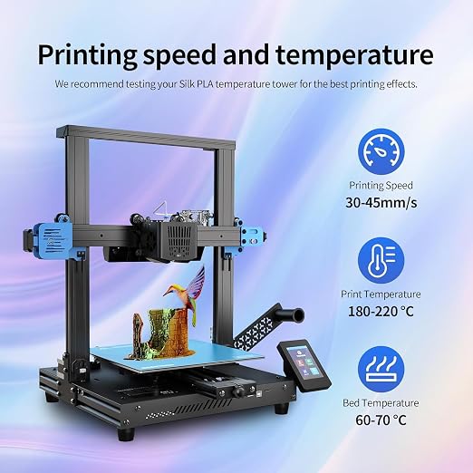 GIANTARM Tri-Colors Silk Pla Filament, Shiny Pla 3D Printer Filament 1.75mm +/-0.03mm, 1Kg (2.2lbs) Spool, Vacuum Packaging (Red+Gold+Black)